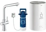 GROHE Red Duo Armatur und Boiler Gr&ouml;&szlig;e M, Armatur mit L-Auslauf, K&uuml;chenarmaturen,