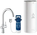 GROHE Red Duo Armatur und Boiler Gr&ouml;&szlig;e L, Armatur mit C-Auslauf 30079001,