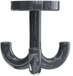 HEWI Serie 477 Dreifachhaken, Accessoires, 477.90.050 92, anthrazitgrau