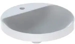 Geberit VariForm Einbauwaschtisch, rund, mit Hahnlochbank, Badkeramik, 500.707.01.2,