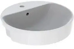 Geberit VariForm Halbeinbauwaschtisch, rund 500.782.01.2, Badkeramik, wei&szlig;