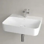 Villeroy & Boch Finion Waschtisch 60 cm mit Hahnloch, mit ViFlow &Uuml;berlauf,