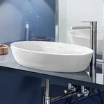 Villeroy & Boch Artis Aufsatzwaschtisch, oval, Badkeramik, 419861RW, stone white