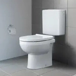 Duravit No. 1 Stand-WC Rimless, Abgang waagerecht 2184090000, Badkeramik, wei&szlig;