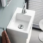 Duravit Vero Air Handwaschbecken mit 1 Hahnloch 38 x 25 cm, ohne &Uuml;berlauf,