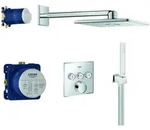 GROHE SmartControl Duschsystem Unterputz, eckig 34712000, Badarmaturen, chrom