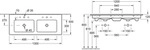 Villeroy & Boch Venticello Schrank-Doppelwaschtisch 130 x 50 cm, ohne Hahnloch,...
