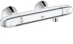 GROHE Grohtherm 1000 Thermostat-Brausebatterie Aufputz mit QuickFix S-Anschl&uuml;ssen,