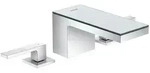 AXOR MyEdition 3-Loch Waschtischmischer 70 mit Glasplatte, Badarmaturen, 47050000,