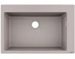 hansgrohe S510-F660 Einbausp&uuml;le 660, K&uuml;chensp&uuml;len, 43313380, betongrau