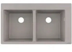 hansgrohe S510-F770 Einbausp&uuml;le 370/370, K&uuml;chensp&uuml;len, 43316380, betongrau