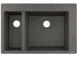 hansgrohe S510-F635 Einbausp&uuml;le 180/450, K&uuml;chensp&uuml;len, 43315290, steingrau