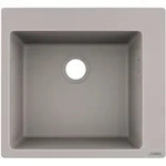 hansgrohe S510-F450 Einbausp&uuml;le 450, K&uuml;chensp&uuml;len, 43312380, betongrau