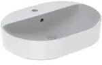 Geberit VariForm Aufsatzwaschtisch 60 x 45 cm, elliptisch, mit Hahnlochbank,