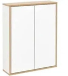 Fackelmann FINN Spiegelschrank 60 cm, Badm&ouml;bel, 84633, wei&szlig; matt