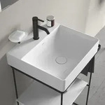 Duravit DuraSquare Waschtisch mit Hahnloch 50 x 47 cm 2353500041, Badkeramik, wei&szlig;