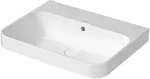 Duravit Happy D.2 Plus Aufsatzbecken 60 cm wei&szlig;, mit &Uuml;berlauf, ohne Hahnloch