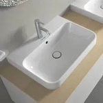 Duravit Happy D.2 Plus Aufsatzbecken 60 cm wei&szlig;, mit &Uuml;berlauf, 1 Hahnloch