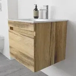 Megabad Lodge Waschtischunterschrank 58 cm mit 1 Auszug f&uuml;r Waschtisch Geberit
