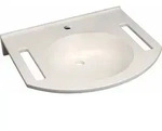 Geberit Publica Waschbecken 60 x 55 cm mit 1 Hahnloch mittig, Badkeramik, 402160016,