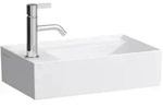LAUFEN Kartell Handwaschbecken 46 x 28 cm mit 1 Hahnloch, Armaturenbank links,