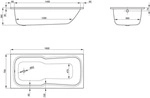 Bette Set Badewanne 160 x 75 x 38 cm, Badewannen, 3660-000Plus, wei&szlig; mit