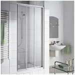 Kermi Ibiza 2000 Gleitt&uuml;r 3-teilig 90 x 200 cm, Duschkabinen, I2STD090201AK,