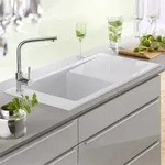 Villeroy & Boch Timeline 60 Einbausp&uuml;le, Ablaufgarnitur mit Handbet&auml;tigung,