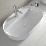 Duravit Luv Aufsatzbecken mit Hahnlochbank 60 x 40 cm, Badkeramik, 0380600000,