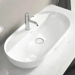 Duravit Luv Aufsatzbecken mit Hahnlochbank 80 x 40 cm 0380800000, Badkeramik,