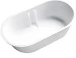 Geberit Bambini ovale Badewanne 80 l, Badewannen, 407010016, wei&szlig; alpin