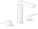 hansgrohe Metropol 3-Loch Waschtischarmatur 160 mit Hebelgriffen und Push-Open