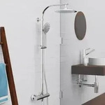 Sch&uuml;tte MADURA FRESH Regendusche mit Thermostat Duscharmatur, Handbrause mit 3