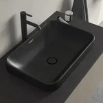 Duravit Happy D.2 Plus Aufsatzbecken 60 cm anthrazit matt, ohne &Uuml;berlauf, ohne