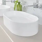 Villeroy & Boch Collaro Aufsatzwaschtisch 56 cm oval ohne &Uuml;berlauf, ohne Hahnloch