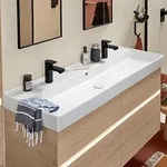 Villeroy & Boch Collaro Schrankwaschtisch 120 cm mit &Uuml;berlauf, 2 Hahnl&ouml;cher