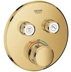 GROHE Grohtherm SmartControl Thermostat Fertigmontageset mit 2 Absperrventilen, runde