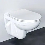 Ideal Standard Eurovit Wandtiefsp&uuml;l-WC, Sp&uuml;lrandlos, Badkeramik, K881001,...