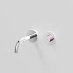 Steinberg iFlow vollelektronische Wand-Waschtisch- Armatur, Rosette rund...