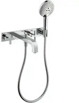 AXOR Citterio Fertigset 3-Loch Wandarmatur UP f&uuml;r Wanne mit Kreuzgriff,