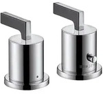 AXOR Citterio Fertigset 2-Loch Thermostat Hebelgriff Wannenrandmontage, Badarmaturen,