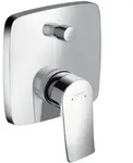 hansgrohe Metris Einhebel Wannenmischer Unterputz mit Sicherungskombination,