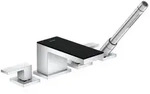 AXOR MyEdition 4-Loch Wannenrandarmatur mit Glasplatte, Badarmaturen, 47430600,