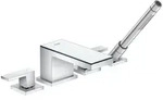 AXOR MyEdition 4-Loch Wannenrandarmatur mit Glasplatte, Badarmaturen, 47430000,