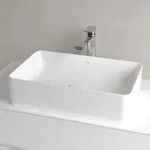 Villeroy & Boch Collaro Aufsatzwaschtisch 56 cm eckig ohne &Uuml;berlauf, ohne Hahnloch