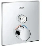 GROHE SmartControl Unterputzmischer Fertigmontageset mit einem Absperrventil, eckige
