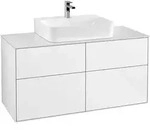 Villeroy & Boch Finion Waschtischunterschrank 120 cm mit Abdeckplatte, Badm&ouml;bel,