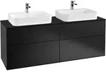 Villeroy & Boch Finion Waschtischunterschrank 160 cm mit Abdeckplatte und LED