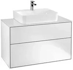 Villeroy & Boch Finion Waschtischunterschrank 100 cm mit Abdeckplatte und LED