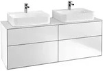 Villeroy & Boch Finion Waschtischunterschrank 160 cm mit Abdeckplatte und LED